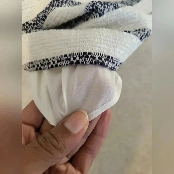 Sail to Sable(STS) Striped Tweed Fully Lined Shift Dress(10) - Picture 7 of 10